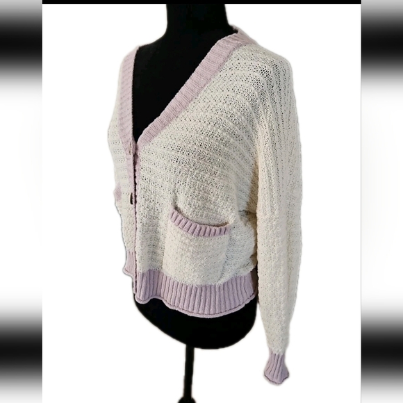 Madewell Womens Seabrook Spring Cottagecore Cardigan Sweater in Antique Cream M - Picture 5 of 13